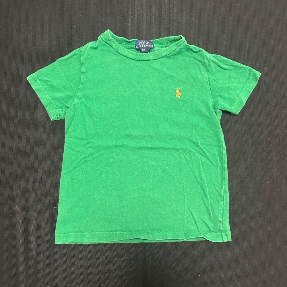 Polo Ralph Lauren Kids Green Short Sleeve Pony Logo T-Shirt Size 4 4T